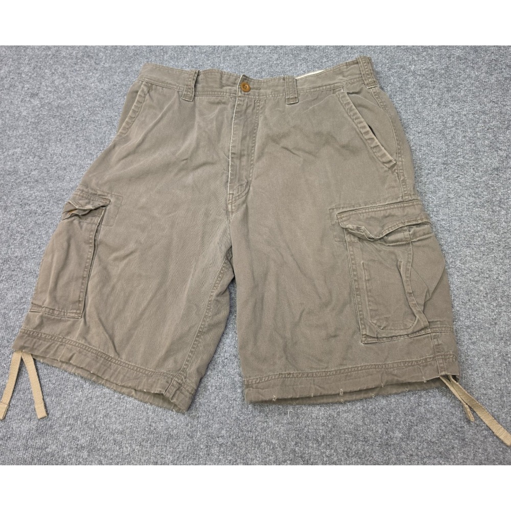 Vintage Abercrombie & Fitch Men's Cargo Shorts Size 34 Brown Y2K Paratrooper...